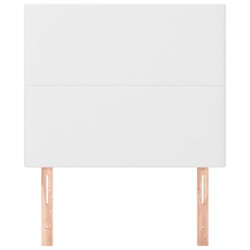 Têtes de lit 2 pcs Blanc 100x5x78/88 cm Similicuir - Photo n°3; ?>