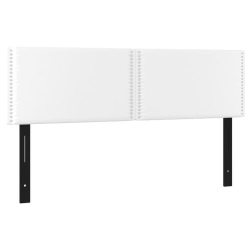 Têtes de lit 2 pcs blanc 72x5x78/88 cm similicuir - Photo n°2; ?>