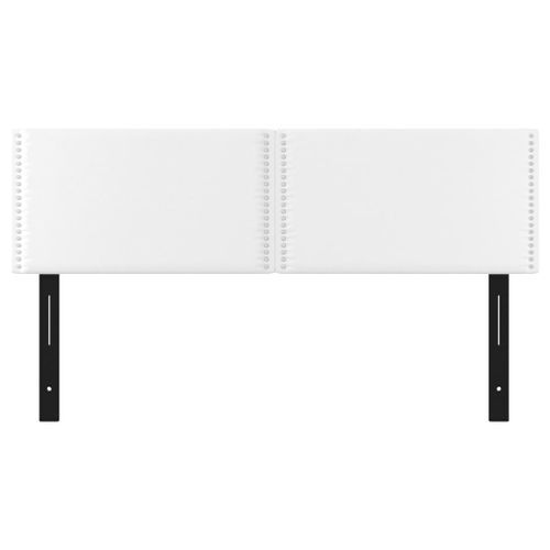 Têtes de lit 2 pcs blanc 72x5x78/88 cm similicuir - Photo n°3; ?>