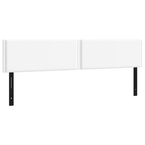 Têtes de lit 2 pcs blanc 80x5x78/88 cm similicuir - Photo n°2; ?>