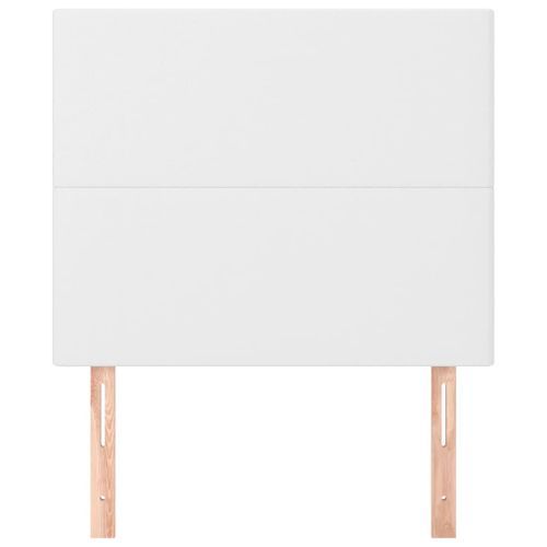 Têtes de lit 2 pcs Blanc 90x5x78/88 cm Similicuir - Photo n°3; ?>