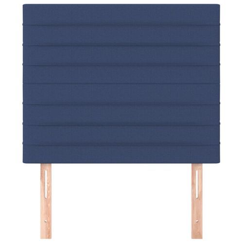 Têtes de lit 2 pcs Bleu 100x5x78/88 cm Tissu - Photo n°3; ?>