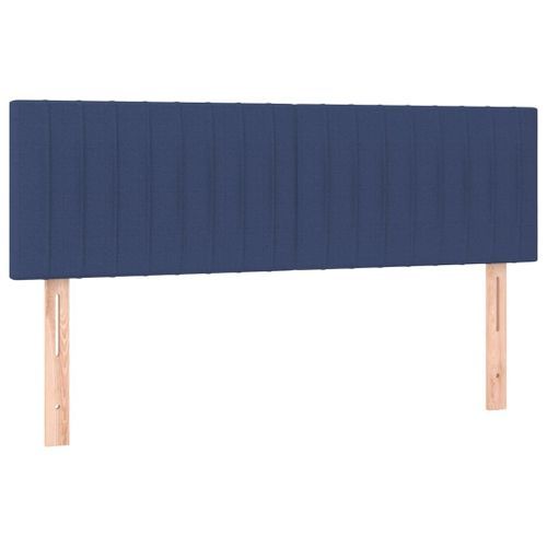 Têtes de lit 2 pcs Bleu 72x5x78/88 cm Tissu - Photo n°2; ?>