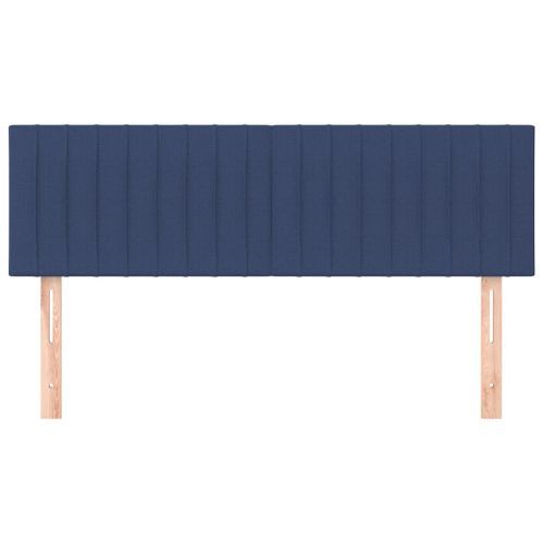 Têtes de lit 2 pcs Bleu 72x5x78/88 cm Tissu - Photo n°3; ?>