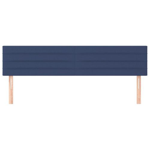 Têtes de lit 2 pcs Bleu 80x5x78/88 cm Tissu - Photo n°3; ?>