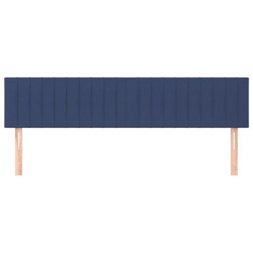 Têtes de lit 2 pcs Bleu 80x5x78/88 cm Tissu - Photo n°3; ?>