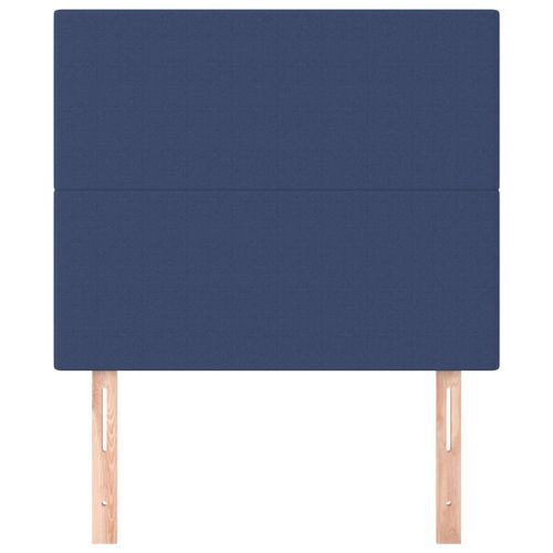 Têtes de lit 2 pcs Bleu 80x5x78/88 cm Tissu - Photo n°3; ?>