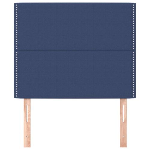 Têtes de lit 2 pcs Bleu 80x5x78/88 cm Tissu - Photo n°3; ?>