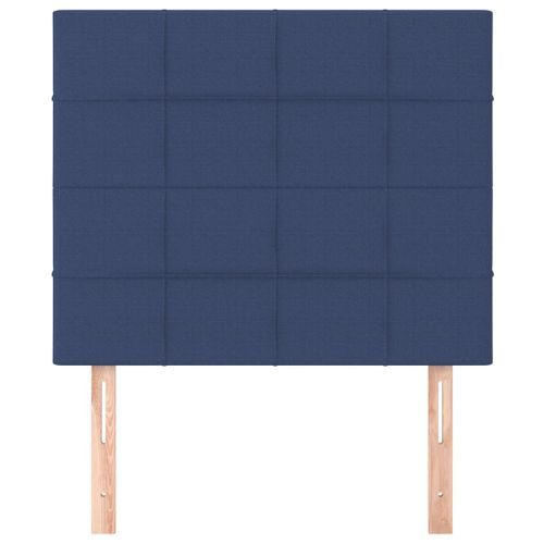 Têtes de lit 2 pcs Bleu 80x5x78/88 cm Tissu - Photo n°3; ?>