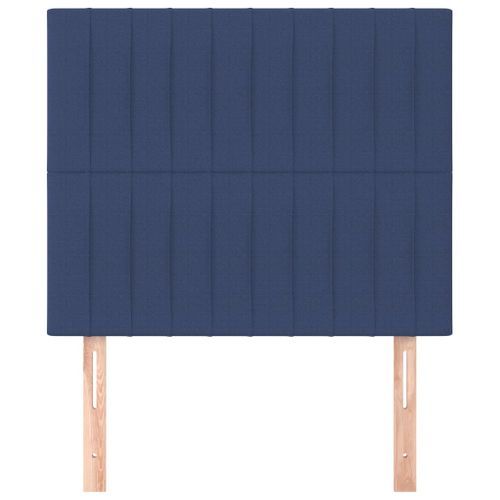 Têtes de lit 2 pcs Bleu 80x5x78/88 cm Tissu - Photo n°3; ?>