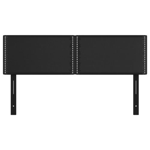 Têtes de lit 2 pcs noir 72x5x78/88 cm similicuir - Photo n°3; ?>