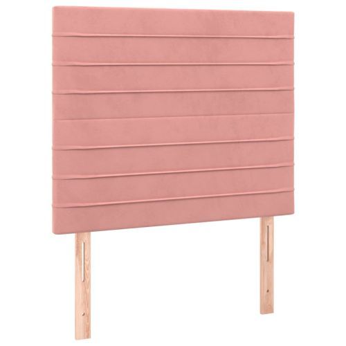 Têtes de lit 2 pcs Rose 100x5x78/88 cm Velours - Photo n°2; ?>