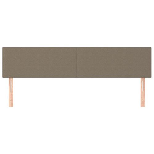 Têtes de lit 2 pcs Taupe 100x5x78/88 cm Tissu - Photo n°3; ?>