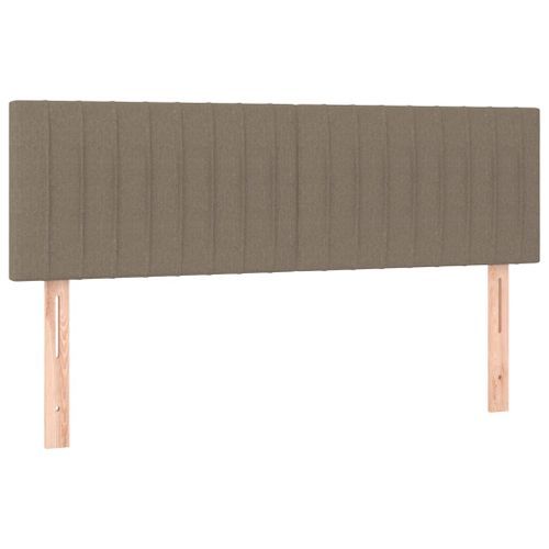 Têtes de lit 2 pcs Taupe 72x5x78/88 cm Tissu - Photo n°2; ?>