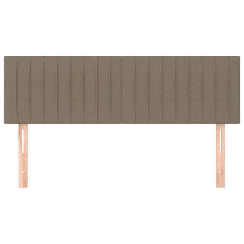 Têtes de lit 2 pcs Taupe 72x5x78/88 cm Tissu - Photo n°3; ?>