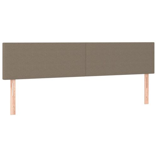 Têtes de lit 2 pcs Taupe 80x5x78/88 cm Tissu - Photo n°2; ?>