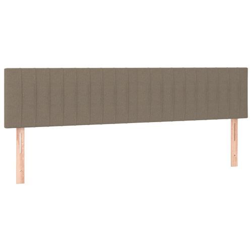 Têtes de lit 2 pcs Taupe 80x5x78/88 cm Tissu - Photo n°2; ?>