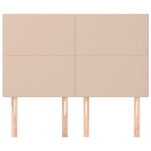 Têtes de lit 4 pcs Cappuccino 72x5x78/88 cm Similicuir - Photo n°3; ?>