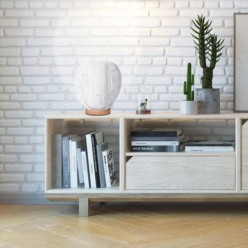 THE HOME DECO LIGHT Lampe a poser LA12050 boule filaire - Blanc M4 - Photo n°3; ?>