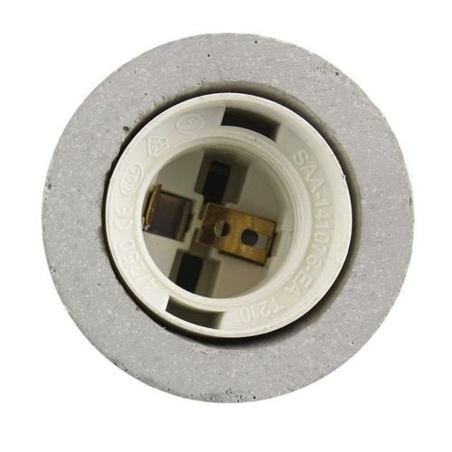 THE HOME DECO LIGHT Suspension béton LA12073 textile cable - Rouge M8 - Photo n°3; ?>