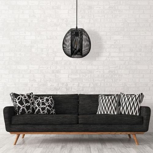THE HOME DECO LIGHT Suspension LA12051 boule filaire - Noir M4 - Photo n°3; ?>