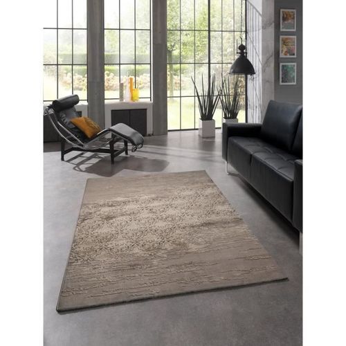 THEMA Tapis de salon 100% polyester 200x290 - Gris - Photo n°3; ?>