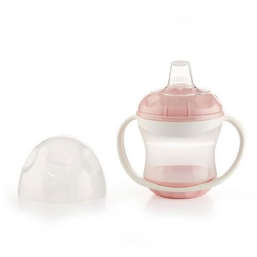 THERMOBABY Tasse anti-fuites + couv - Rose poudré - Photo n°2; ?>