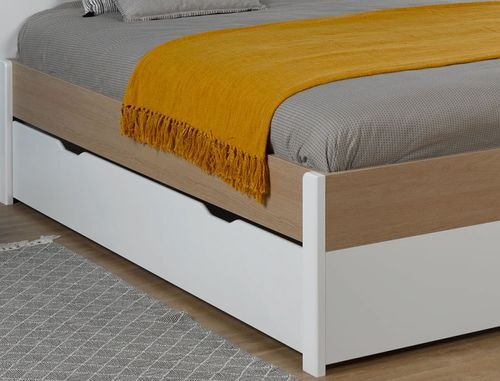 Tiroir de lit bois blanc Provence - Photo n°2; ?>