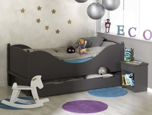 Tiroir de lit enfant taupe Vogue 190 cm - Photo n°2; ?>