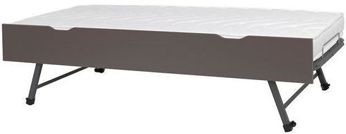 Tiroir de lit gigogne enfant taupe Junior Provence 200 cm - Photo n°2; ?>