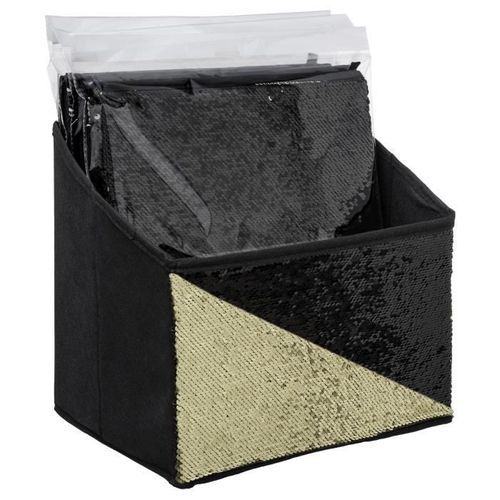 Tiroir de rangement - 31 x 31 cm - Sequin Noir - Photo n°3; ?>