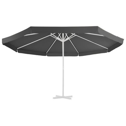 Tissu de remplacement pour parasol d'extérieur Anthracite 500cm - Photo n°2; ?>