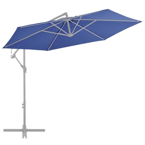 Tissu de remplacement pour parasol déporté Bleu azuré 300 cm - Photo n°2; ?>