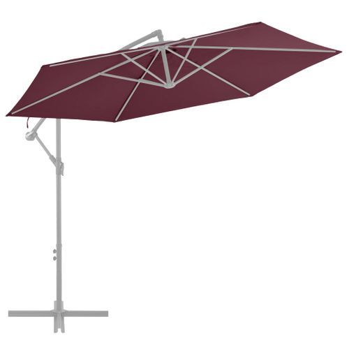 Tissu de remplacement pour parasol déporté Rouge bordeaux 300cm - Photo n°2; ?>