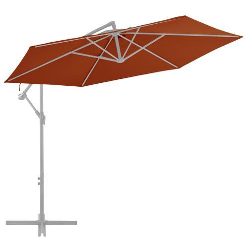 Tissu de remplacement pour parasol déporté Terre cuite 300 cm - Photo n°2; ?>