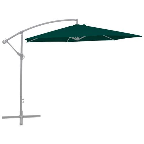 Tissu de remplacement pour parasol déporté Vert 300 cm - Photo n°2; ?>