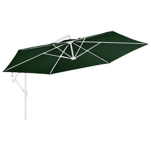 Tissu de remplacement pour parasol déporté Vert 350 cm - Photo n°2; ?>