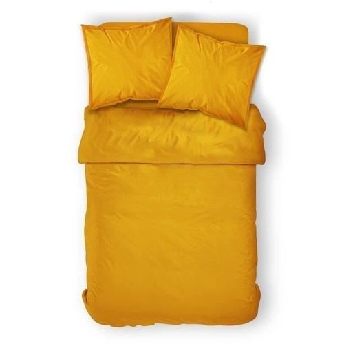 TODAY housse de couette 100% coton - 220x240 cm - Jaune safran - Photo n°2; ?>