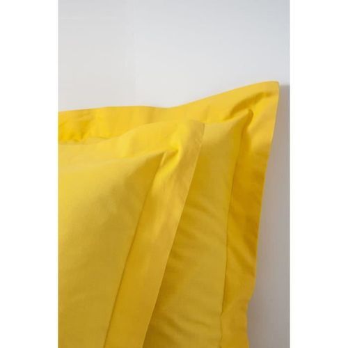TODAY housse de couette 100% coton - 220x240 cm - Jaune safran - Photo n°3; ?>