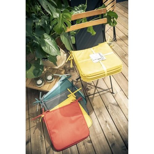 TODAY Lot De 4 Galettes De Chaise SKY 38x38x1,5cm - Déperlant - Bleu Aqua 9 TODAY Lot de 4 galettes de chaise SKY 38x38x1,5cm - Déperlant - Bleu Aqua - Photo n°3; ?>