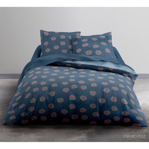 TODAY Parure de couette 100 % Coton 240x260cm SUNSHINE #3.36 - Bleu et rose - Photo n°2; ?>