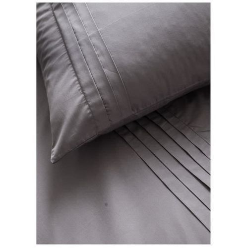 TODAY Parure de couette Félicie - 100% Percale de Coton - 240 x 260 cm - Gris canon de fusil - Photo n°2; ?>
