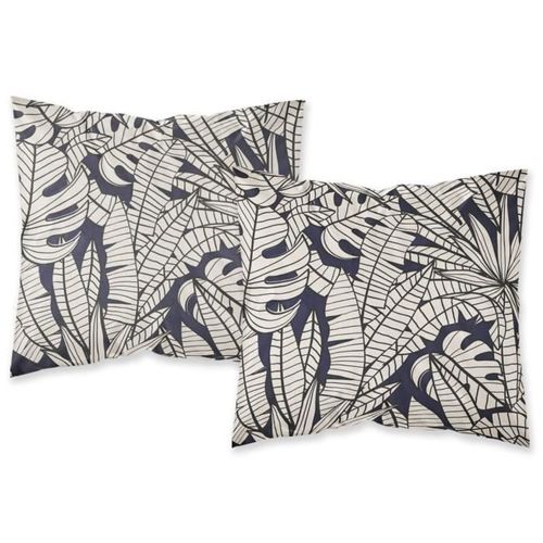 TODAY Parure de couette Sunshine #2.1 - 100% Coton - 220 x 240 cm - Bleu et ivoire - Photo n°3; ?>