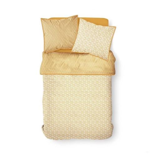 TODAY Parure de lit 2 personnes - 220 x 240 cm - Coton imprime jaune Ethnique DESERT CHIK Kalahari - Photo n°2; ?>