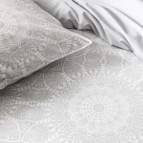 TODAY Parure de lit Mawira 1.5 - 1 housse de couette 220 x 240 cm et 2 taies d'oreiller 63 x 63 cm - 100% coton - Blanc TODAY - Photo n°2; ?>