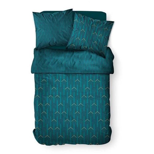 TODAY Parure de lit SUNSHINE 5.36 - 2 personnes - 240 x 260 cm coton - Imprimé Vert Graphique TODAY - Photo n°2; ?>