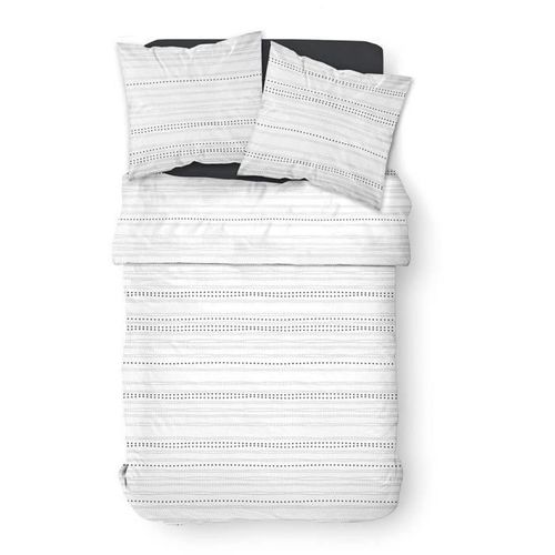 TODAY Parure de lit SUNSHINE 5.44 - 2 personnes - 220 x 240 cm coton - Imprimé Blanc Graphique TODAY - Photo n°2; ?>