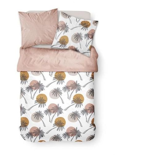 TODAY Parure de lit SUNSHINE 5.47 - 2 personnes - 220 x 240 cm coton - Imprimé Blanc Jungle TODAY - Photo n°2; ?>