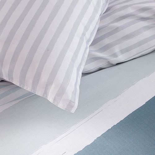 TODAY Parure de lit SUNSHINE 5.49 - 2 personnes - 220 x 240 cm coton - Imprimé Bleu Graphique TODAY - Photo n°3; ?>