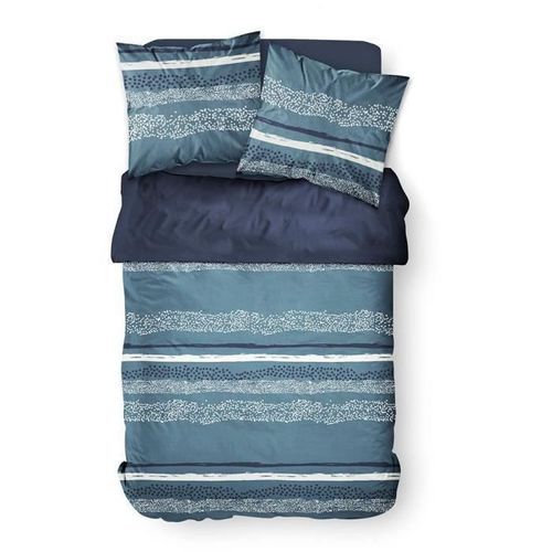 TODAY Parure de lit SUNSHINE 5.57 - 2 personnes - 240 x 260 cm coton - Imprimé Bleu Ethnique TODAY - Photo n°2; ?>